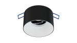 Ceiling lighting point fitting CASA cast round Fixted black